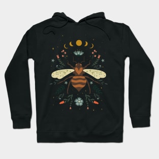 Floral Hearted Bee Hoodie